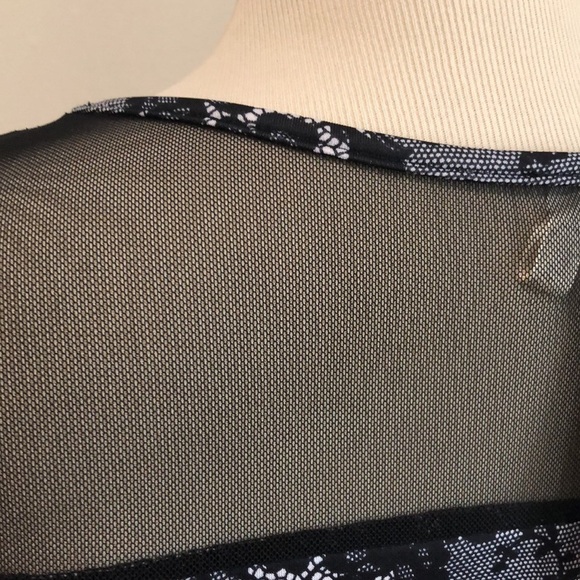 ANDREA Missy Women's Large Black and White Ruffle Drop Waist Dress Witchy NEW‎ - Picture 8 of 10